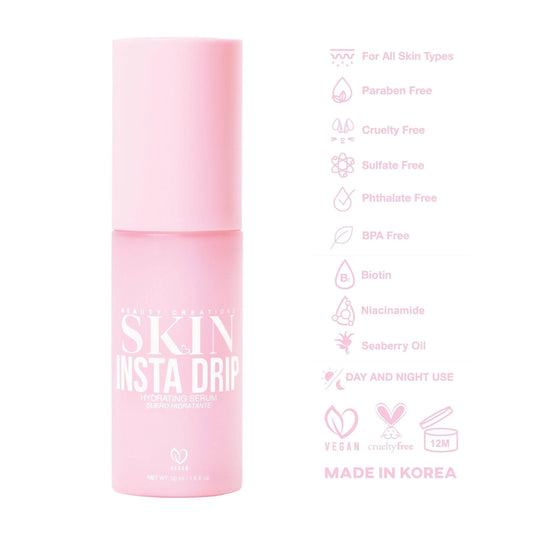 SUERO HIDRATANTE CON GOTERO SKIN INSTA SERUM- BEAUTY CREATIONS