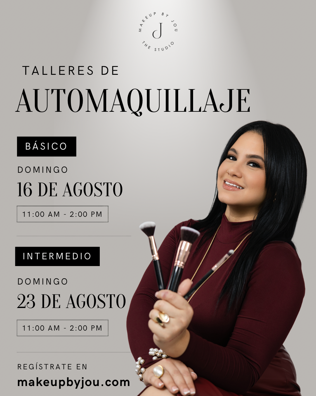 TALLERES DE AUTOMAQUILLAJE I 16 Y 23 DE AGOSTO
